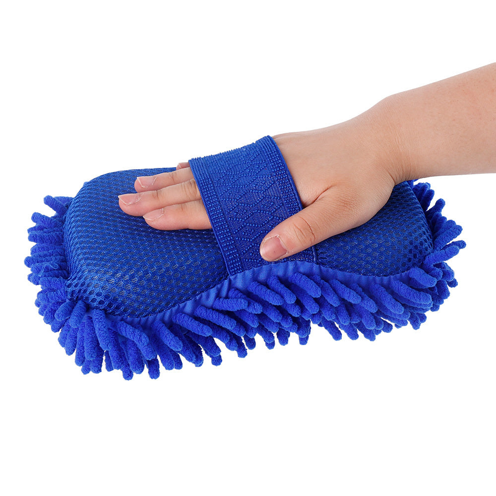 Universal Car Washing Sponge Handheld Cleaning Brush Microfiber Grooming Tool For Home Auto Motorcycle Accessories