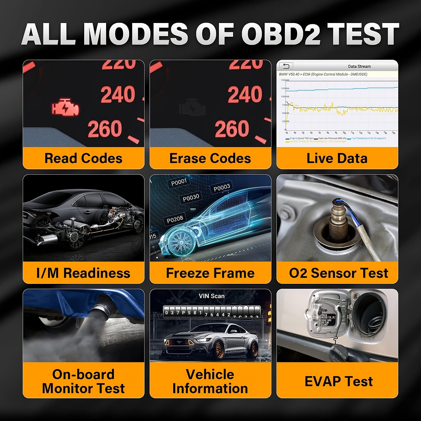Car Diagnostic Tool Auto OBD2 Scanner Code Reader SRS ABS PCM TCM OBD2 Diagnostic Tools VS AD600 AD600S, OBD2 Scanner Engine ABS SRS SAS AT TPMS EPB Diagnostic Tool