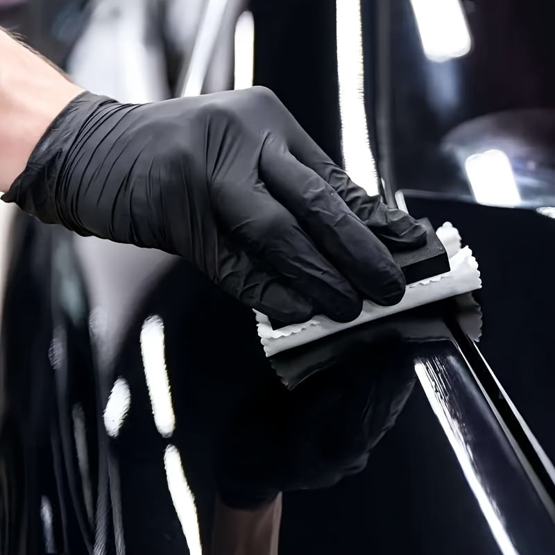 100/50/30/20 Disposable Black Synthetic Nitrile Gloves, 4 Mil, Disposable Latex-Free Gloves for Home Cleaning, Household Cleaning Gloves