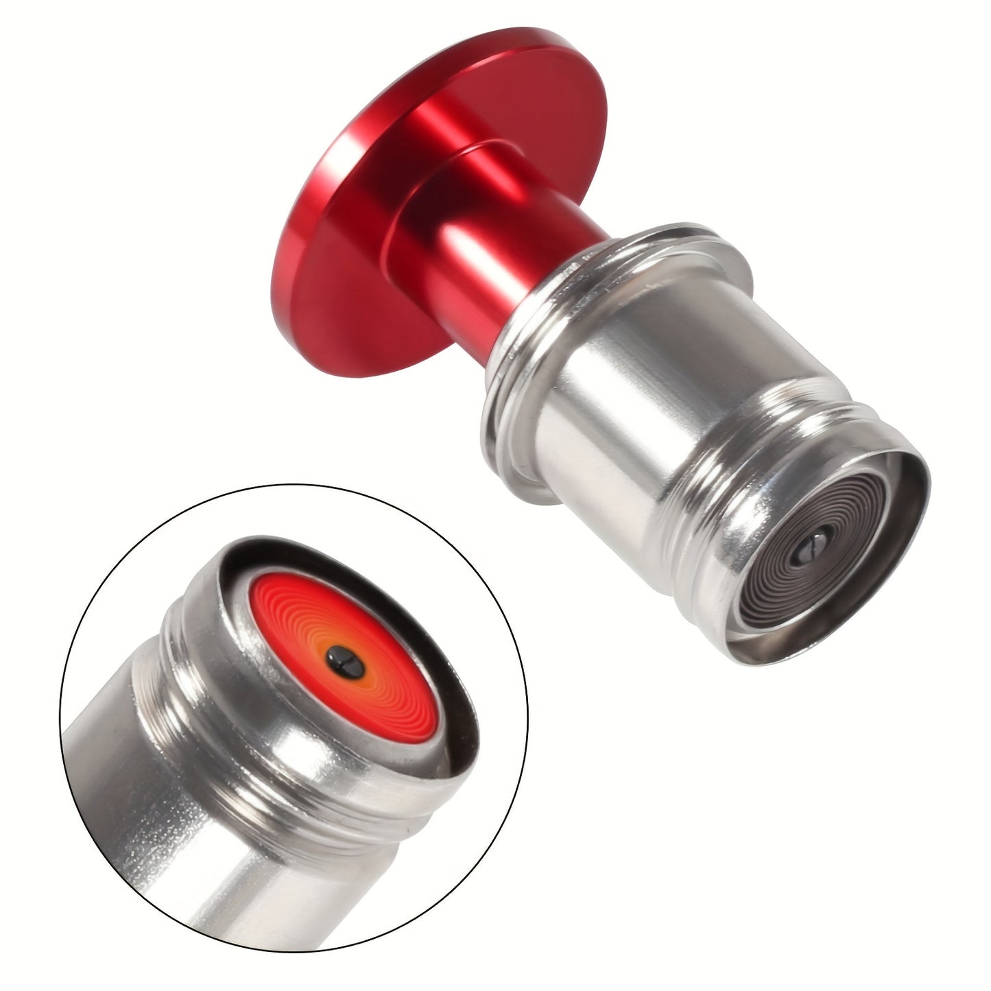 1pc Aluminum Panic Button with Fire Missiles Eject - Dustproof, Plug & Play Design - Durable Car Interior Trim Upgrade for 12V Cars - Universal Fit