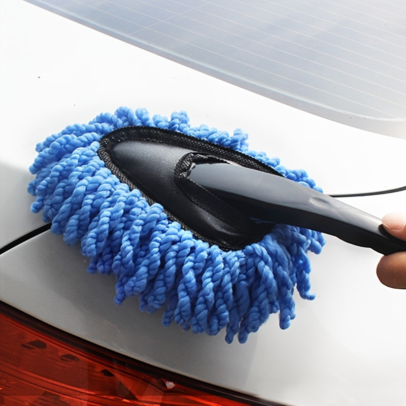 Car Dust Removal Small Duster Wipe Car Soft Brush Cleaning Brush Mini Bristle Brush Dust Removal Brush Nanofiber Car Interior