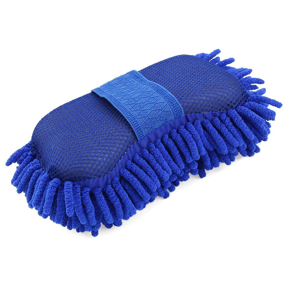 Universal Car Washing Sponge Handheld Cleaning Brush Microfiber Grooming Tool For Home Auto Motorcycle Accessories