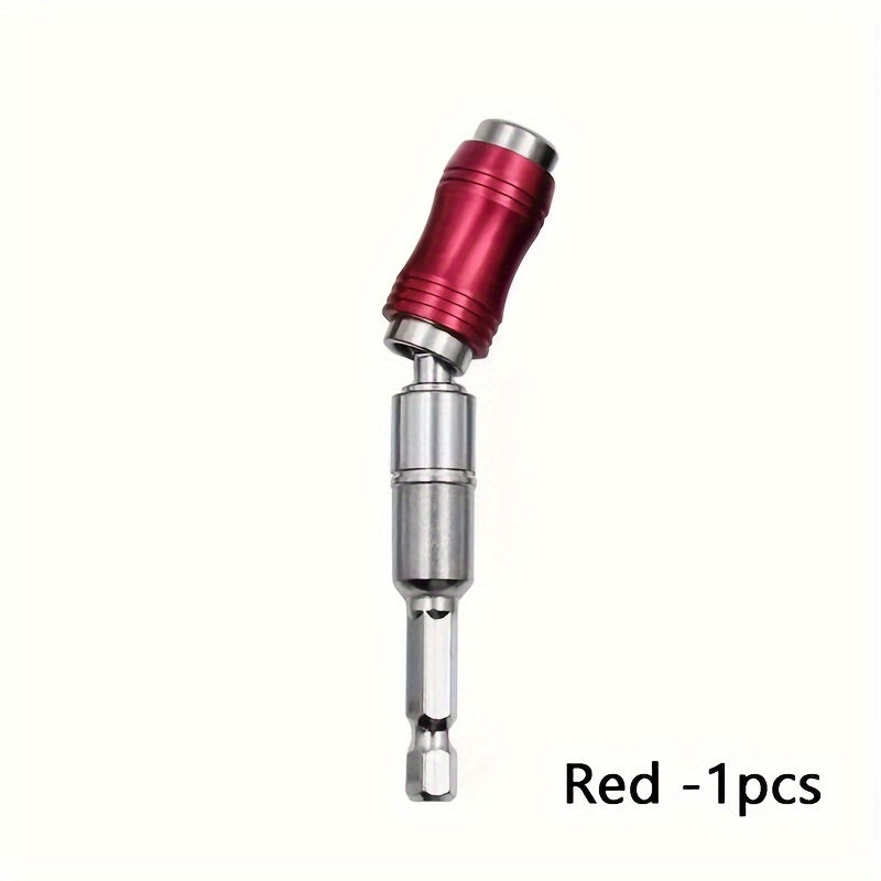 [1pc Magnetic Drill Bit Extension] 1pc 1/4" Hex Magnetic Ring Screwdriver Bits Drill Hand Tools Drill Bit Extension Rod Quick Change Holder Power Drill Socket Adapter Set-Professional Versatile 360° Hex Shank Extension Socke