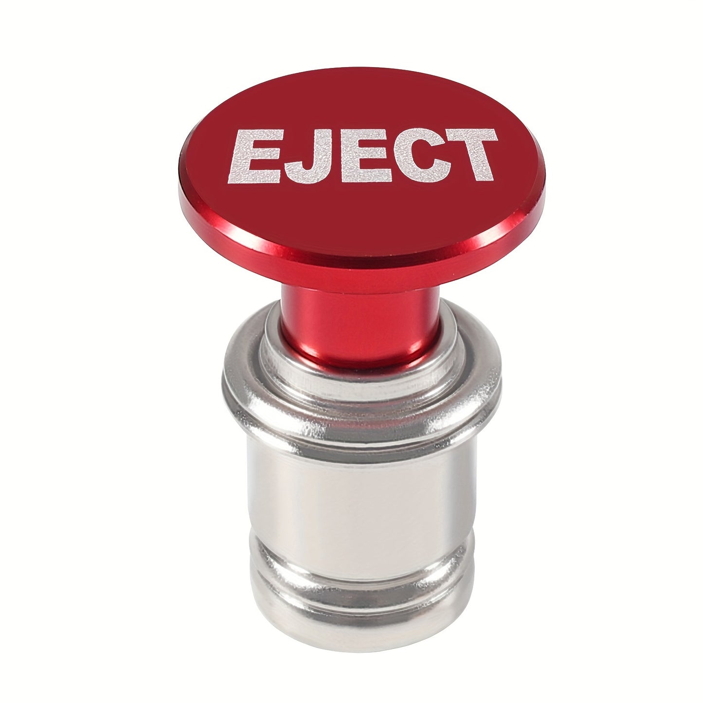 1pc Aluminum Panic Button with Fire Missiles Eject - Dustproof, Plug & Play Design - Durable Car Interior Trim Upgrade for 12V Cars - Universal Fit