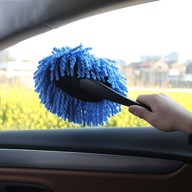 Car Dust Removal Small Duster Wipe Car Soft Brush Cleaning Brush Mini Bristle Brush Dust Removal Brush Nanofiber Car Interior