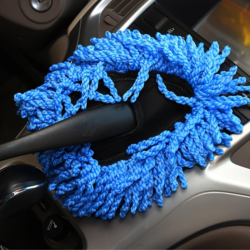 Car Dust Removal Small Duster Wipe Car Soft Brush Cleaning Brush Mini Bristle Brush Dust Removal Brush Nanofiber Car Interior