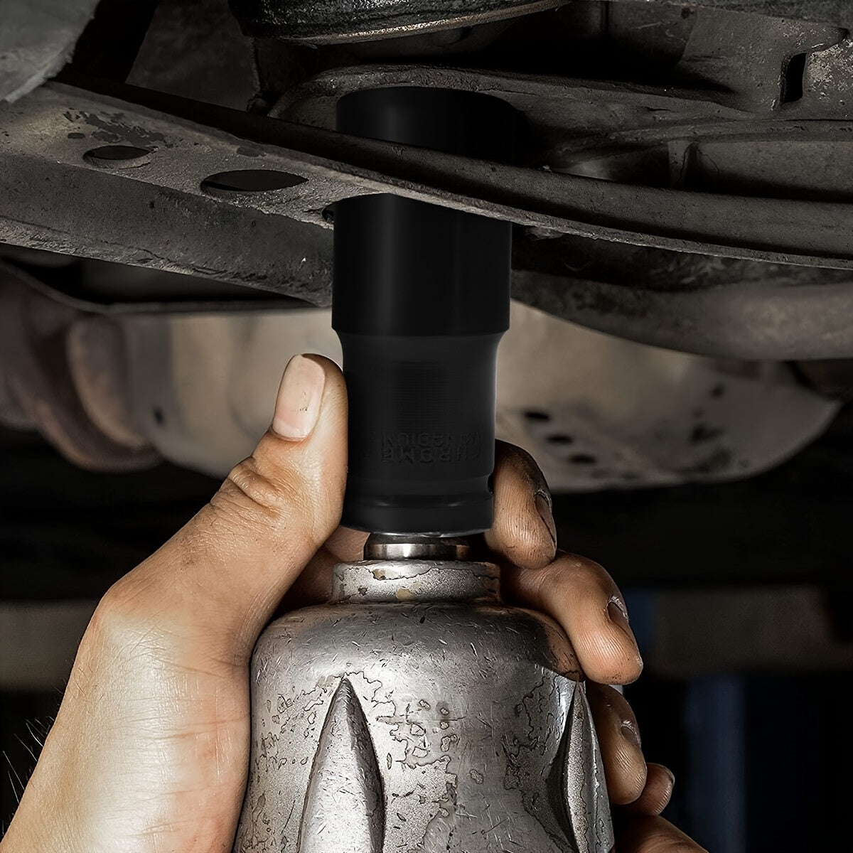 10-Piece Deep Impact Socket Set - 1/2 Inch Drive Long Reach Thin Wall Sockets for Industrial Hand Tools - Heavy-Duty, High-Torque, and Corrosion-Resistant Sockets for 8-24mm Bolts and Nuts