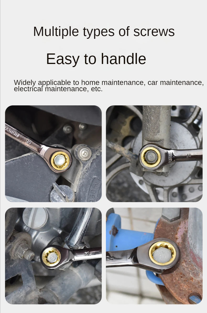 Universal Torx Wrench Adjustable Torque 6-11mm Ratchet Spanner for Bicycle Motorcycle Car Repair Tools Mechanical Tool