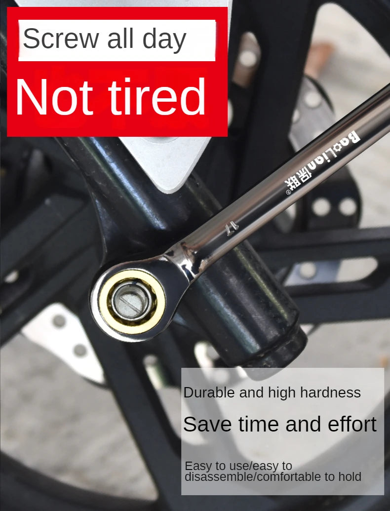 Universal Torx Wrench Adjustable Torque 6-11mm Ratchet Spanner for Bicycle Motorcycle Car Repair Tools Mechanical Tool