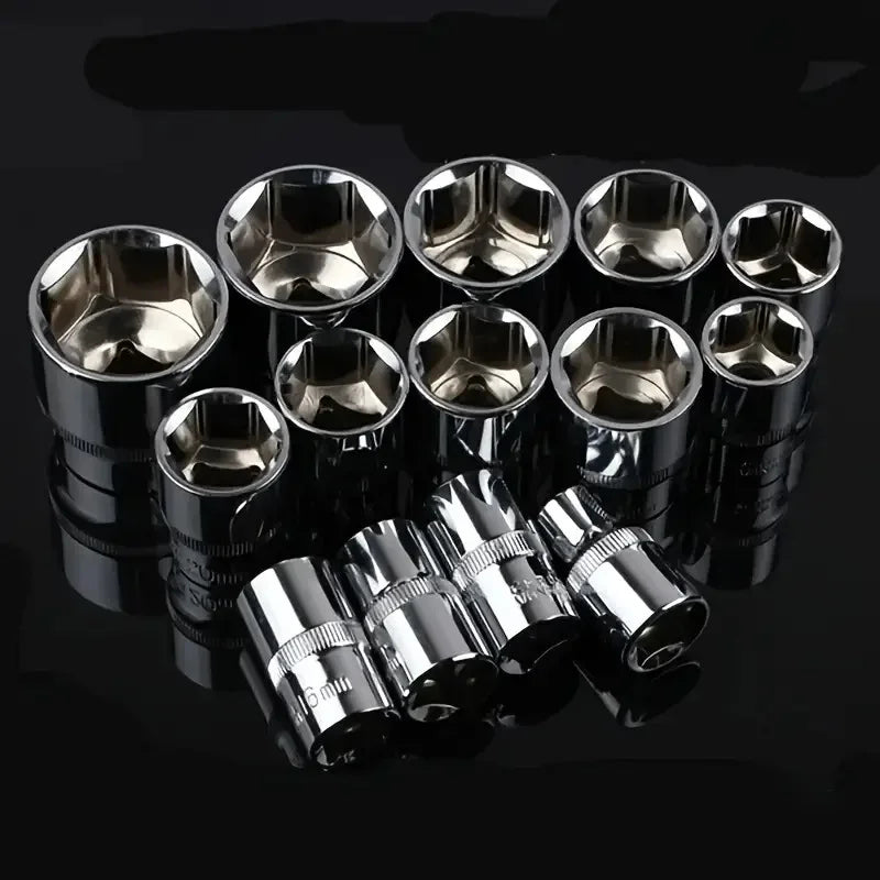 New Upgrade Wrench Socket Set Hardware Car Boat Motorcycle Bicycle Repairing Tool Short Socket Ratchet Auto Repair Tools Hand