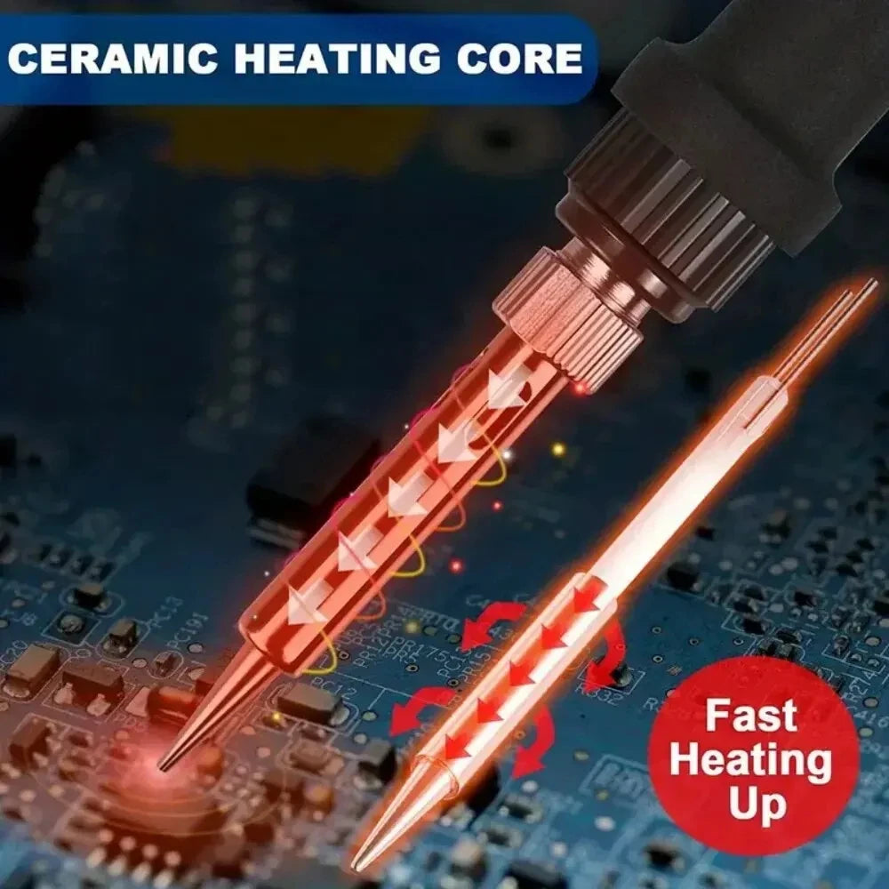 2026 Electric Soldering Iron Kits (SKU:10-IN-1)(16-IN-1)(20-IN-1) 60W Adjustable Temperature Replaceable Soldering Iron Welding