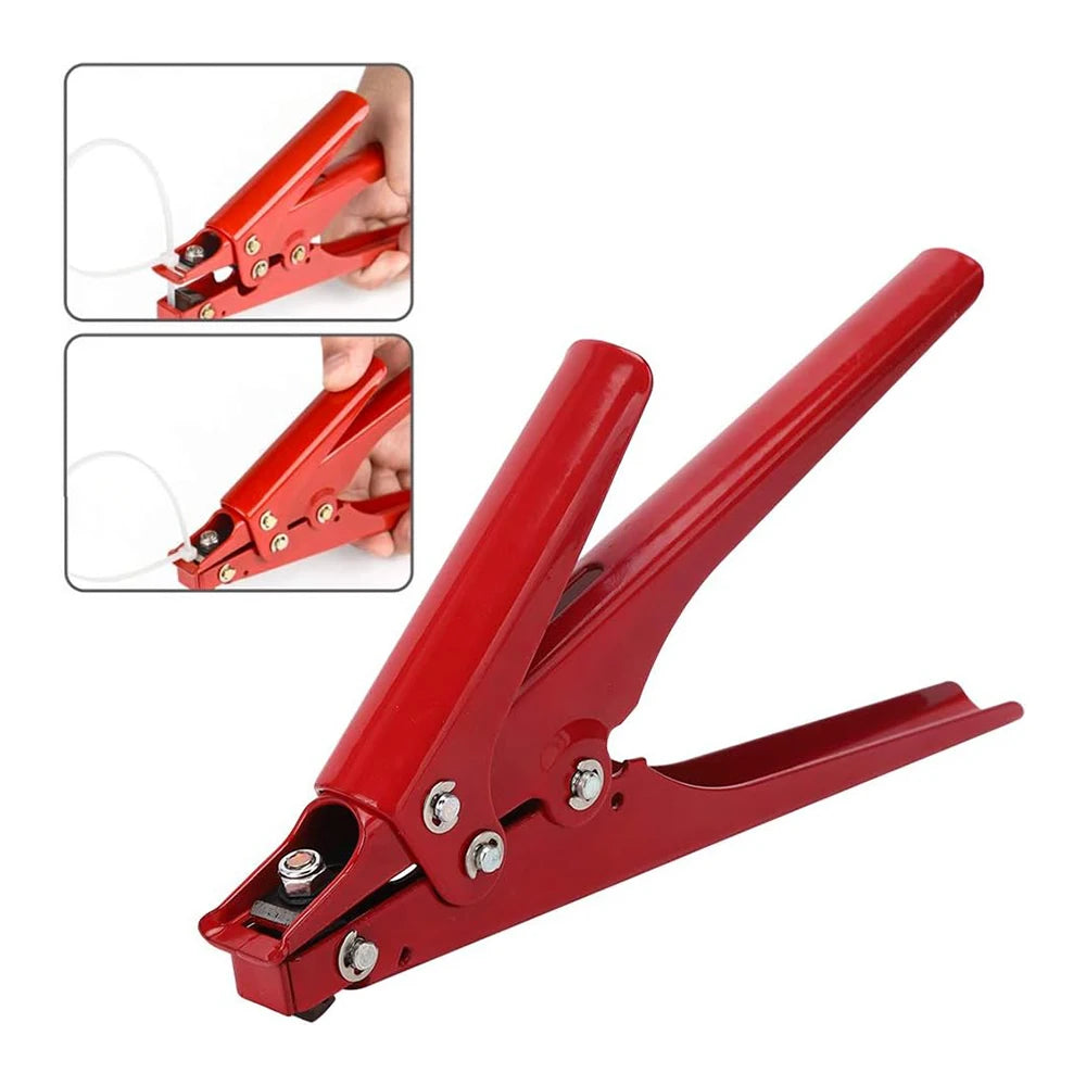 Width 2.4-9mm Zip Tie Tool and Tensioning and Cutting Tool for Plastic or Nylon Cable Tie Zip Tie Pliers with Adjustable Tension