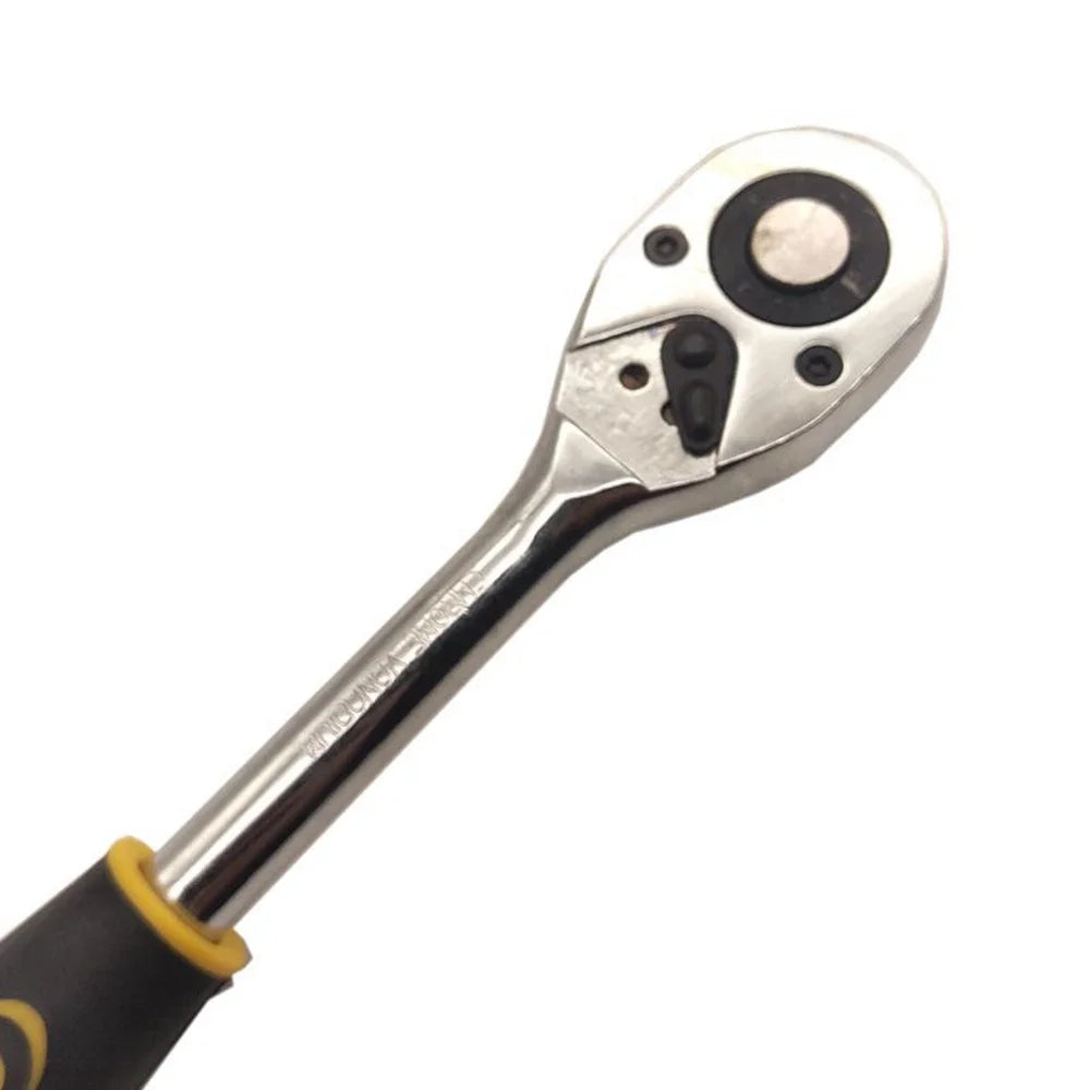 1/4" 3/8" 1/2" High Torque Ratchet Wrench Krachtige for Socket Quick Release Square Head Spanner Drive Hand Tools (1Pcs)