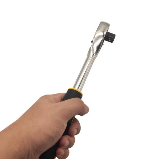 1/4" 3/8" 1/2" High Torque Ratchet Wrench Krachtige for Socket Quick Release Square Head Spanner Drive Hand Tools (1Pcs)