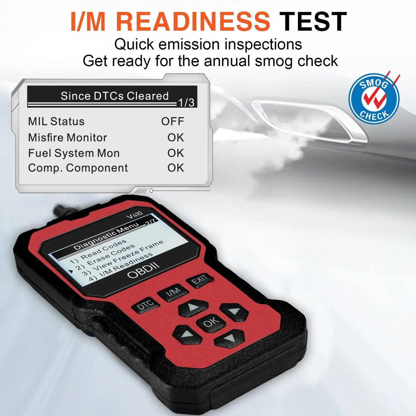 Obd2 automotive scanner diagnostic tool, engine fault recognizer. Diagnose all obd protocol vehicles since 1996 and beyond