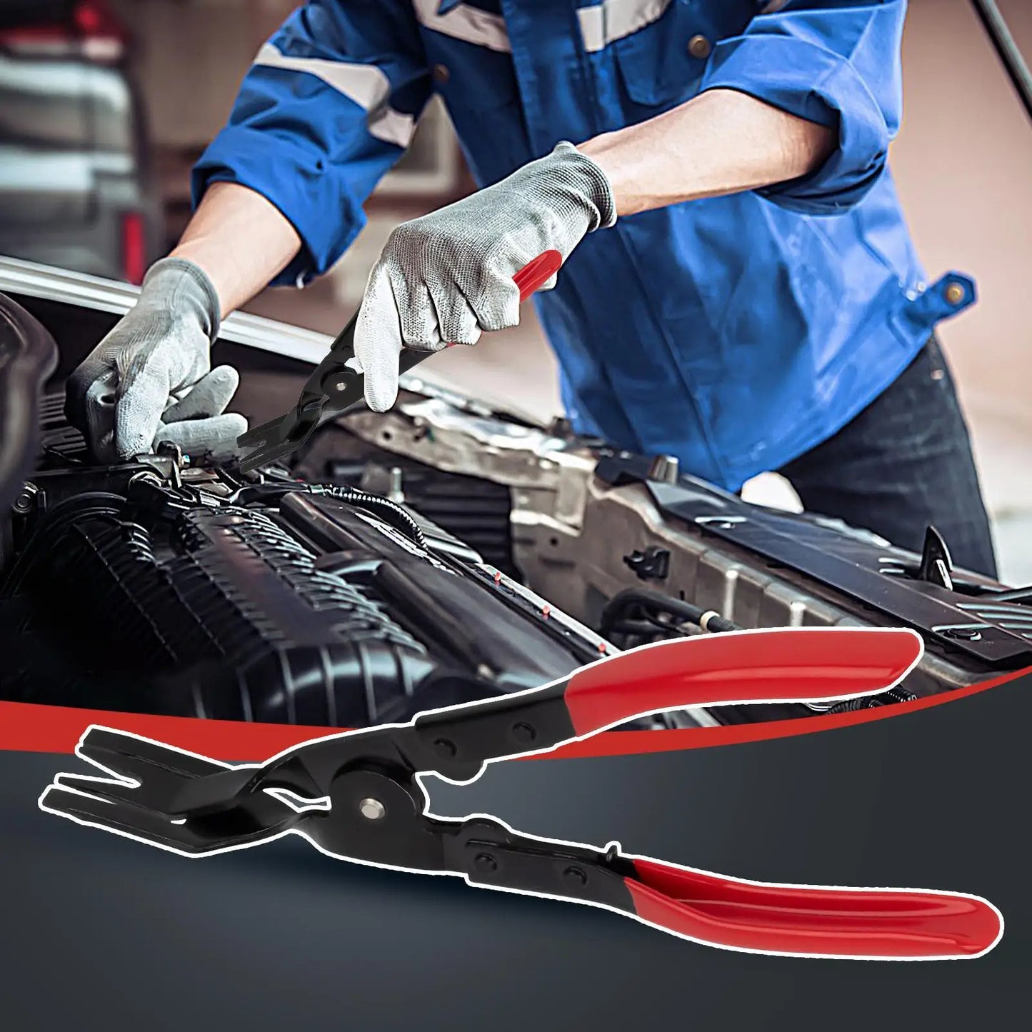 Car Trim Clip Removal Pliers Car Interior Clip Fastener Panel Pliers Ergonomic Tools Multifunctional Puller for Maintenance