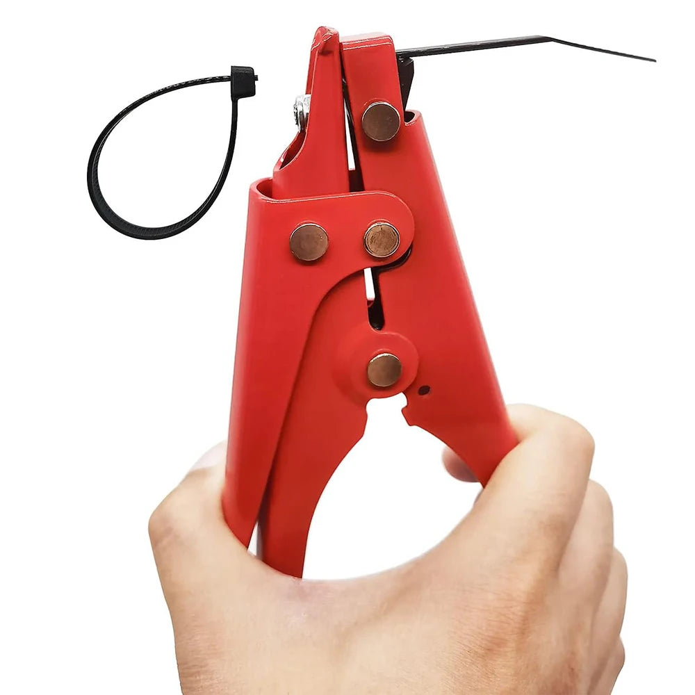 Width 2.4-9mm Zip Tie Tool and Tensioning and Cutting Tool for Plastic or Nylon Cable Tie Zip Tie Pliers with Adjustable Tension