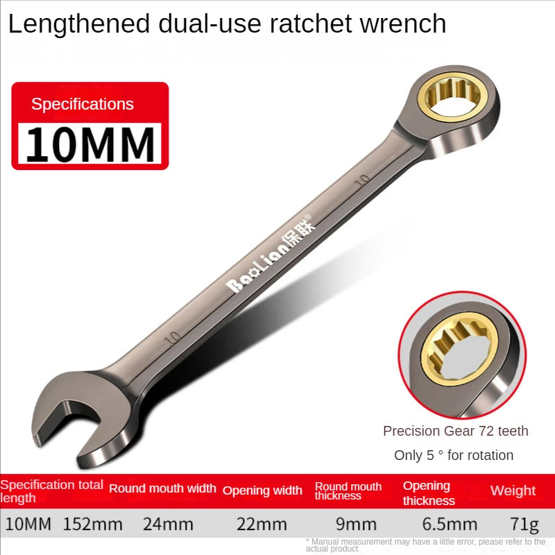 Universal Torx Wrench Adjustable Torque 6-11mm Ratchet Spanner for Bicycle Motorcycle Car Repair Tools Mechanical Tool