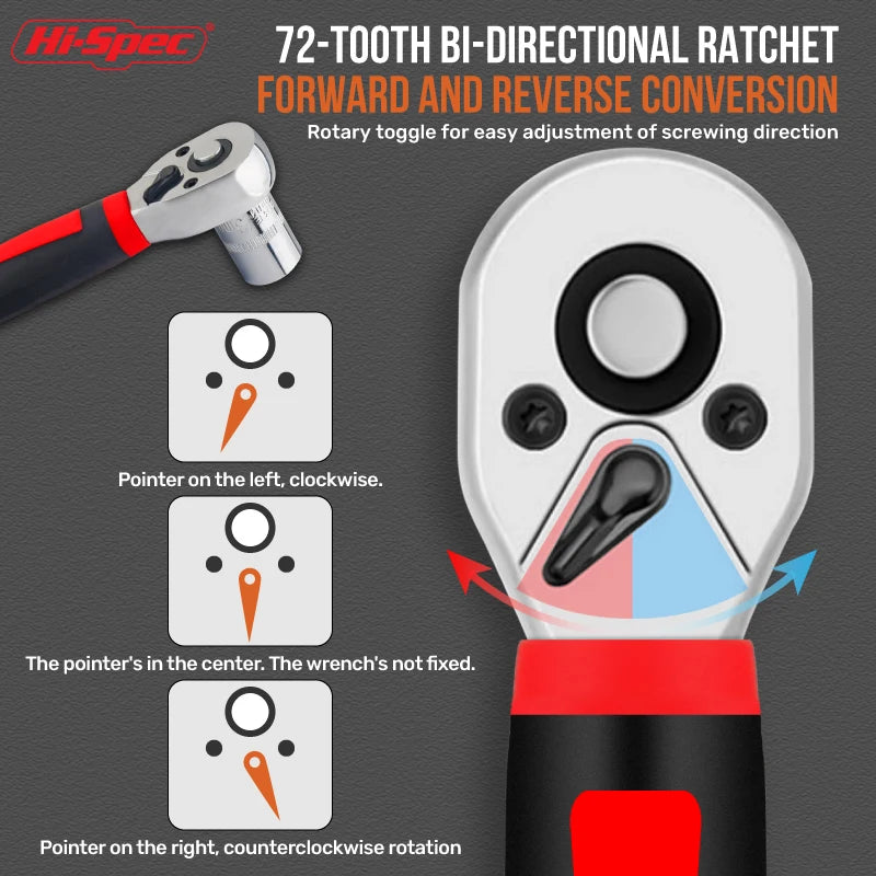 Apollo 1/4" Drive Quick-Release Ratchet & Bit Set, Cr-V Steel w/ Phillips/Slotted Screwdrivers for Auto Repair & Hand Tools