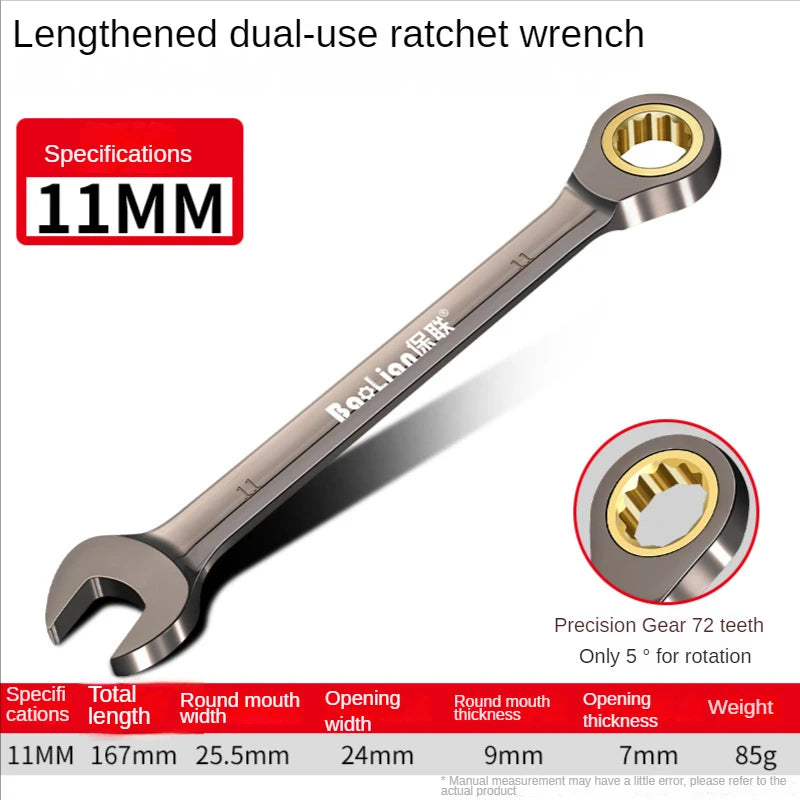 Universal Torx Wrench Adjustable Torque 6-11mm Ratchet Spanner for Bicycle Motorcycle Car Repair Tools Mechanical Tool