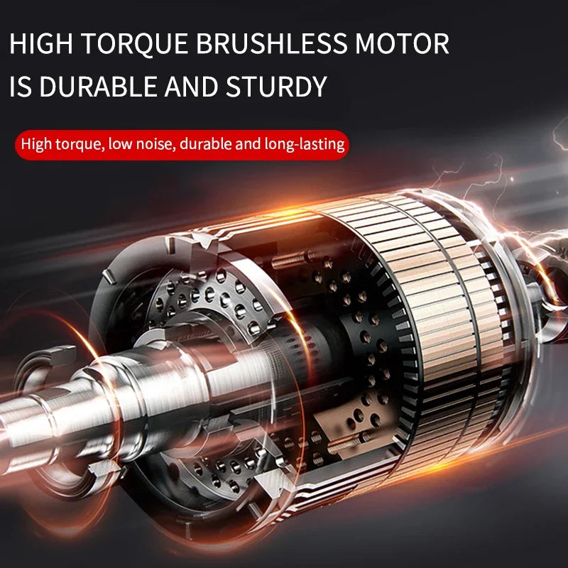 Electric wrench 21V 520N.m Brushless Electric Impact Wrench 1/2 Reverse Cordless Wrench Impact wrench battery Power Tools For