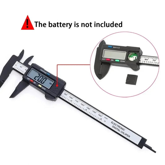 150mm 100mm Digital Caliper Carbon Fiber Dial Vernier Caliper Gauge Micrometer Measuring Tool Digital Ruler
