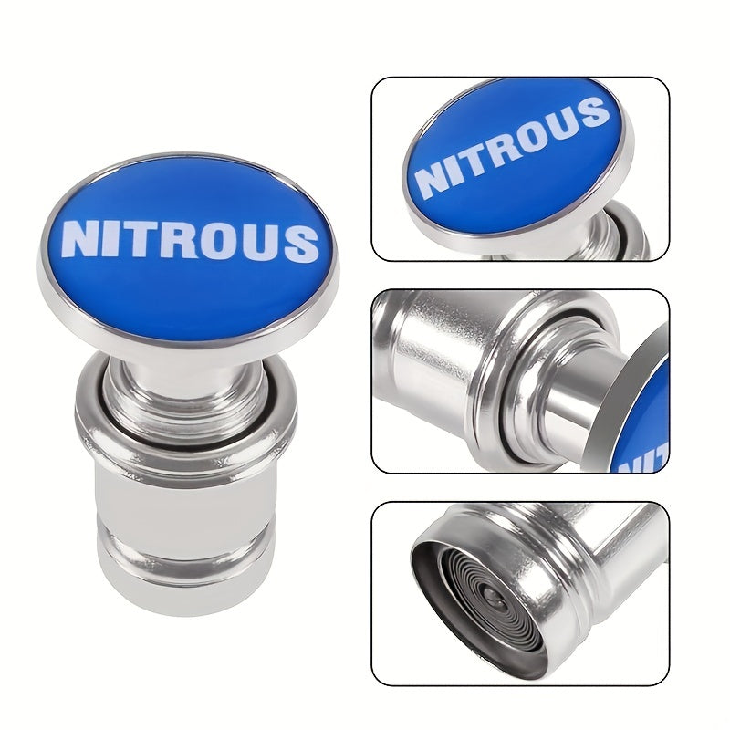 1pc Aluminum Panic Button with Fire Missiles Eject - Dustproof, Plug & Play Design - Durable Car Interior Trim Upgrade for 12V Cars - Universal Fit