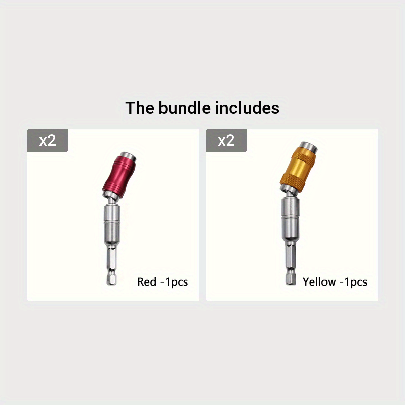 [1pc Magnetic Drill Bit Extension] 1pc 1/4" Hex Magnetic Ring Screwdriver Bits Drill Hand Tools Drill Bit Extension Rod Quick Change Holder Power Drill Socket Adapter Set-Professional Versatile 360° Hex Shank Extension Socke