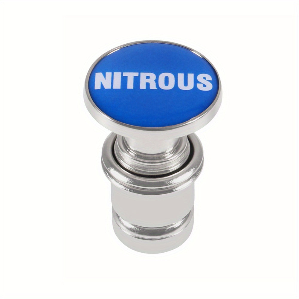 1pc Aluminum Panic Button with Fire Missiles Eject - Dustproof, Plug & Play Design - Durable Car Interior Trim Upgrade for 12V Cars - Universal Fit