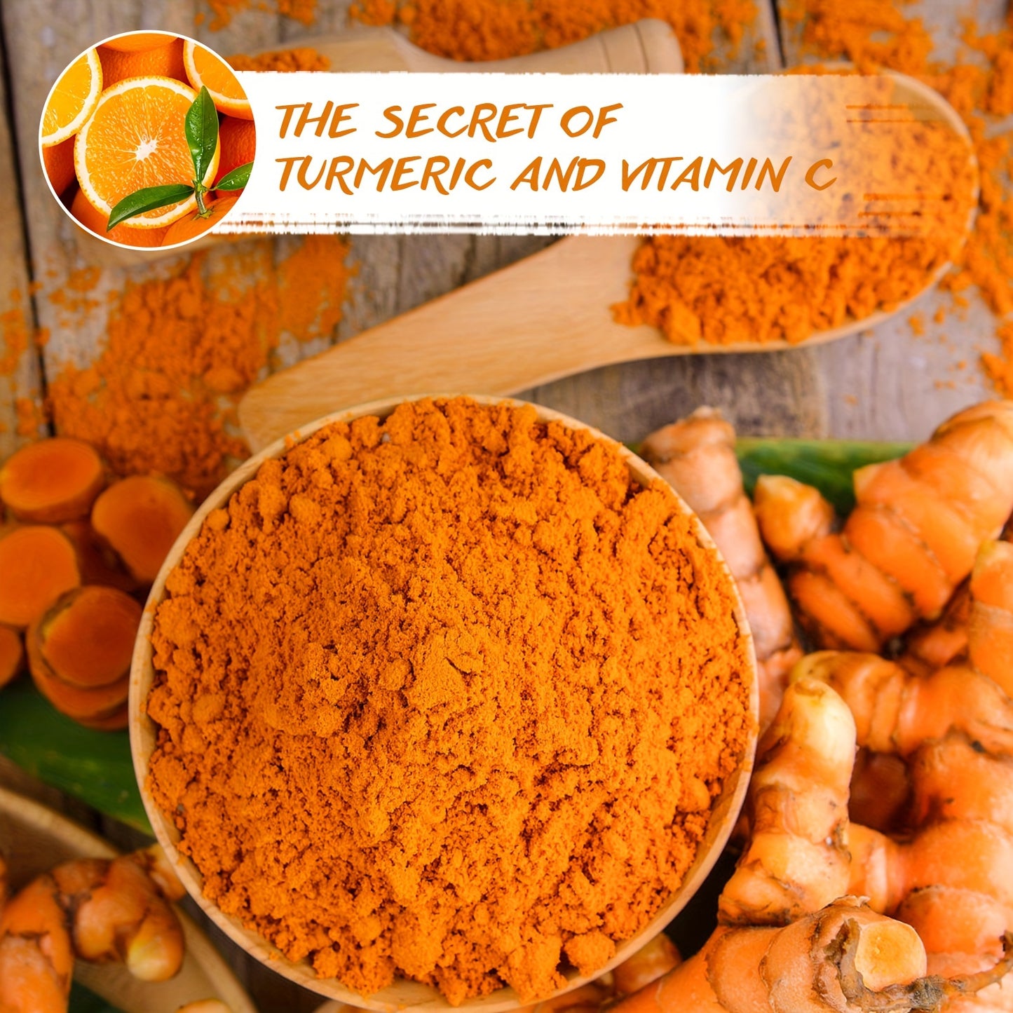 Turmeric Mud Facial Mask, Deep Cleaning Vitamin C Smearing Facial Mask, Perfect Gift for Christmas Halloween Carnival Valentine's Day and New Year