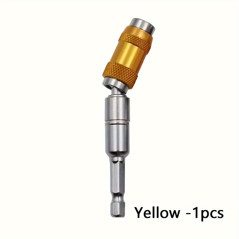 [1pc Magnetic Drill Bit Extension] 1pc 1/4" Hex Magnetic Ring Screwdriver Bits Drill Hand Tools Drill Bit Extension Rod Quick Change Holder Power Drill Socket Adapter Set-Professional Versatile 360° Hex Shank Extension Socke